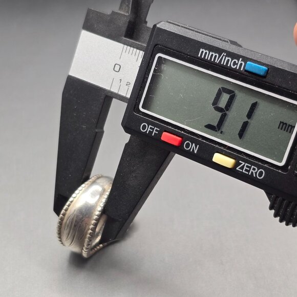 Antique 1908 Sterling Silver Spoon Ring Size 6 Floral 13.02g Flatware Jewelry - Picture 9 of 11